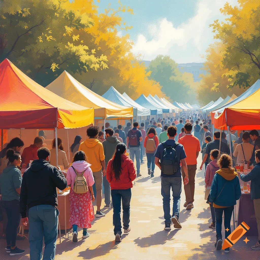craiyon_231405_mission___create_the_image_students_attending_differnt_event_tents____diverse_community___black__bro